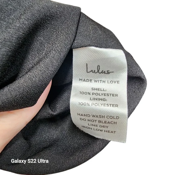 Lulus Cottagecore Black Floral Tie-Front Mini Dress – Size L Boho Romantic Cute - Picture 10 of 13